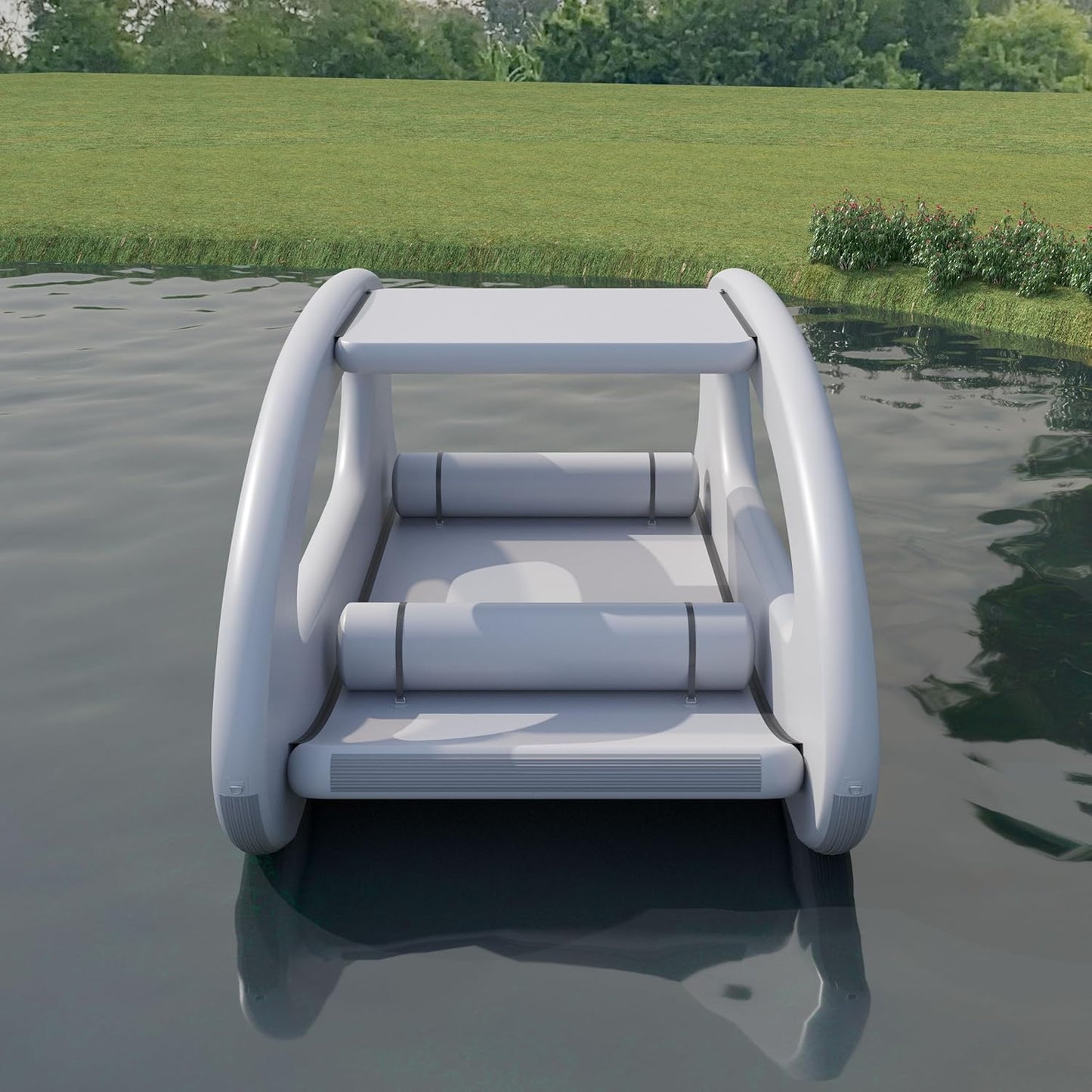 Electric Inflatable Platform Boat Customization Eco-Friendly, Long-Range & Portable Dock Watercraft With Motor