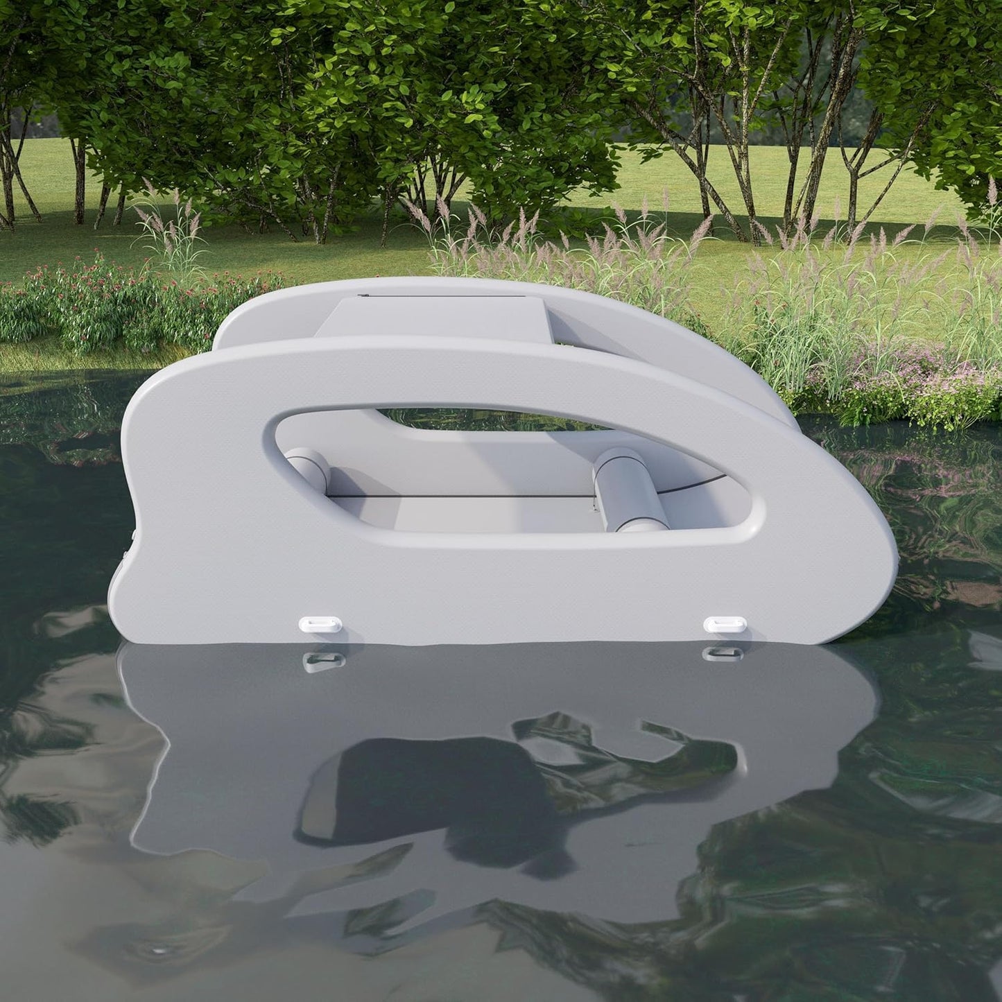 Electric Inflatable Platform Boat Customization Eco-Friendly, Long-Range & Portable Dock Watercraft With Motor